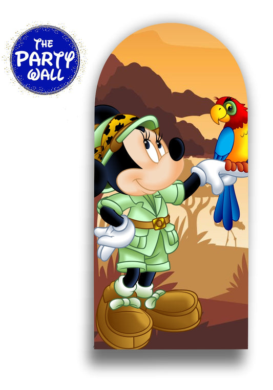 Minnie Mouse Safari - Funda para mampara de punta redonda