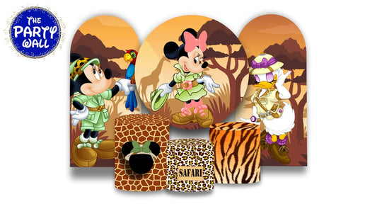 Minnie Mouse Safari - Fundas para set + 2 complementos