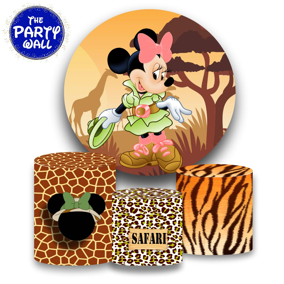 Minnie Mouse Safari - Fundas para set sencillo