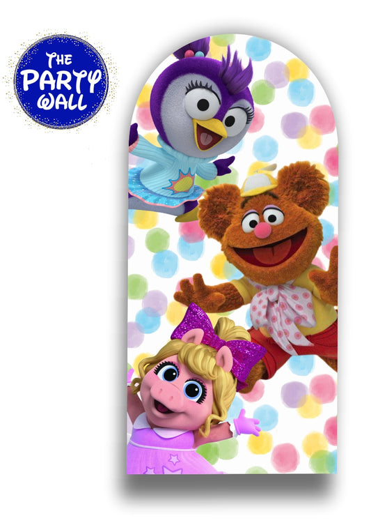 Muppet Babies - Funda para mampara de punta redonda