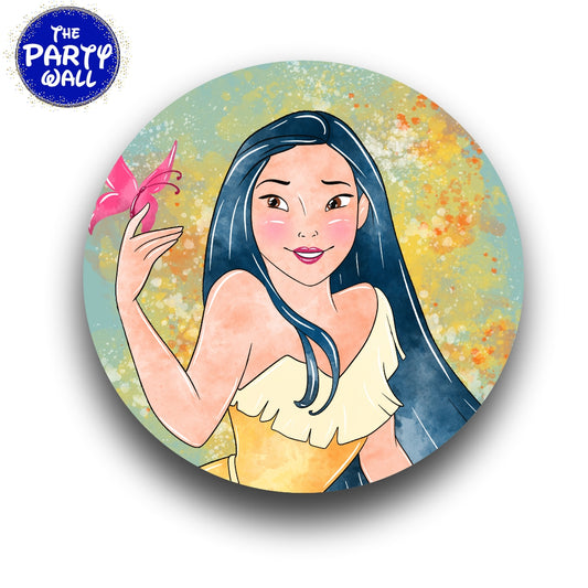 Pocahontas - Funda para mampara circular