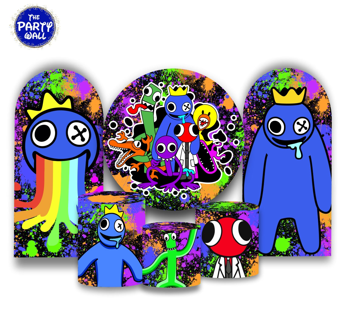 Rainbow Friends - Fundas para set + 2 complementos