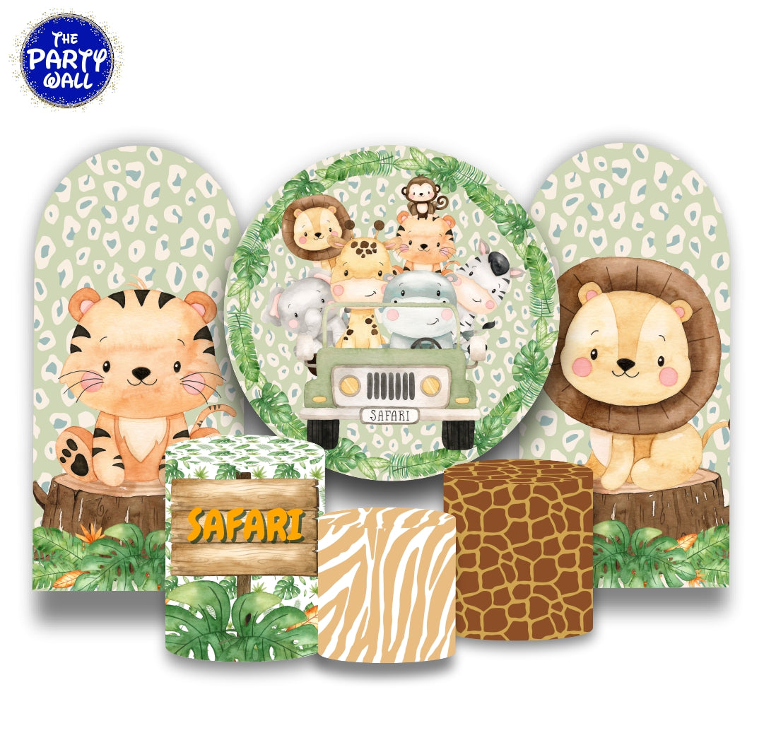 Safari Cute - Fundas para set + 2 complementos