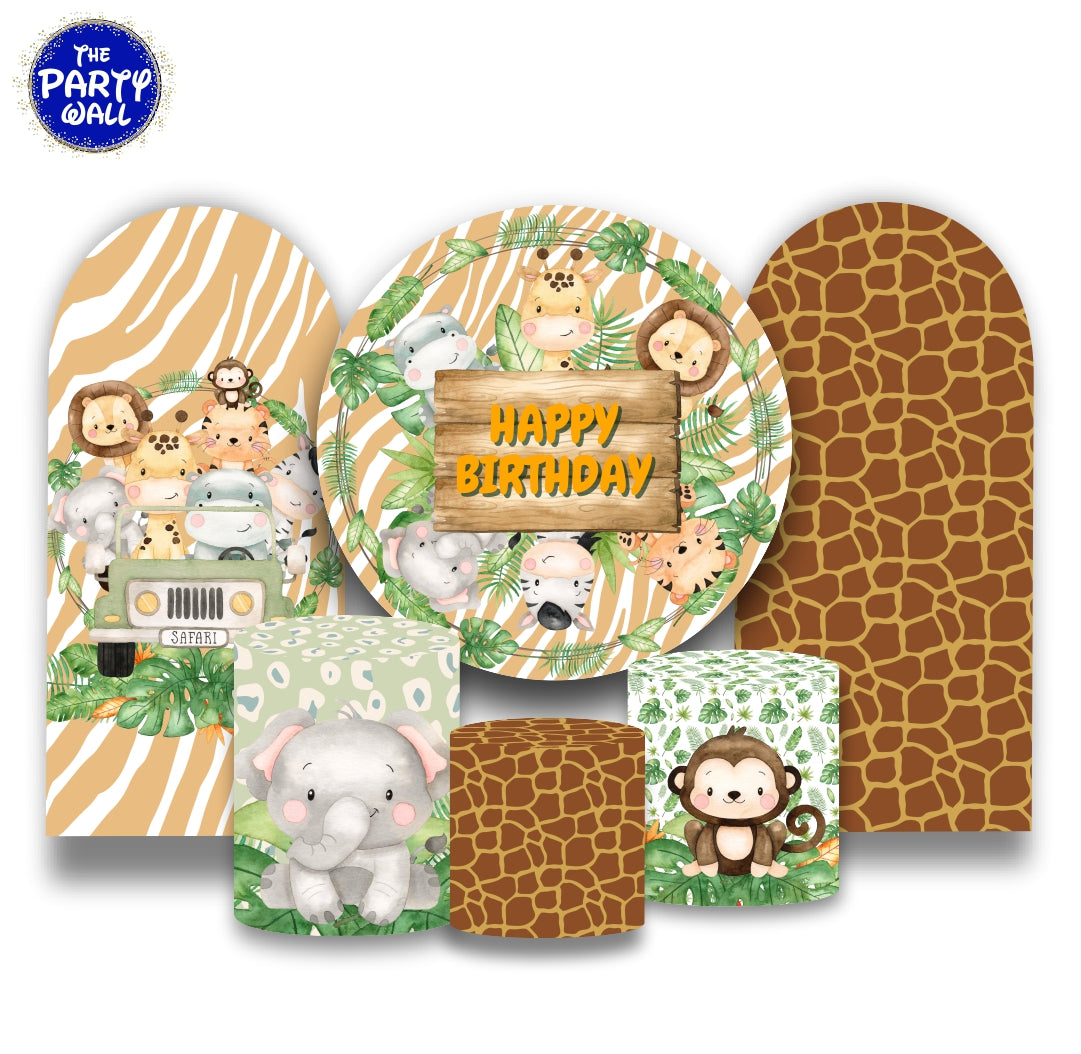 Safari Cute - Fundas para set + 2 complementos