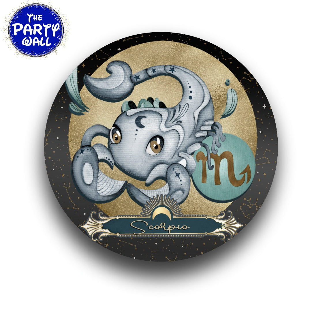 Signos Zodiacales - Funda para mampara circular