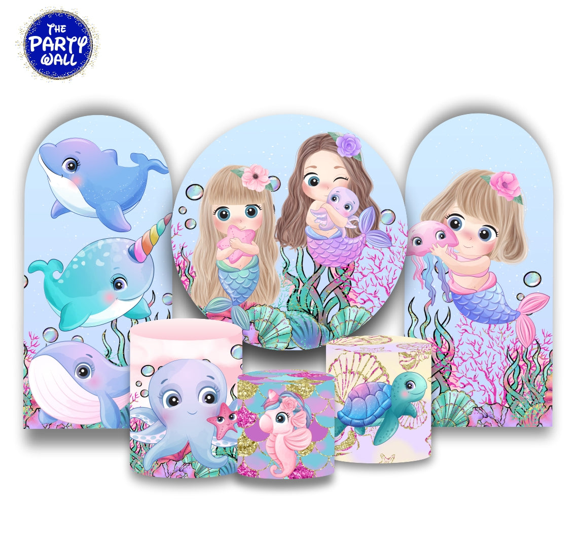 Sirenas Cute - Fundas para set + 2 complementos