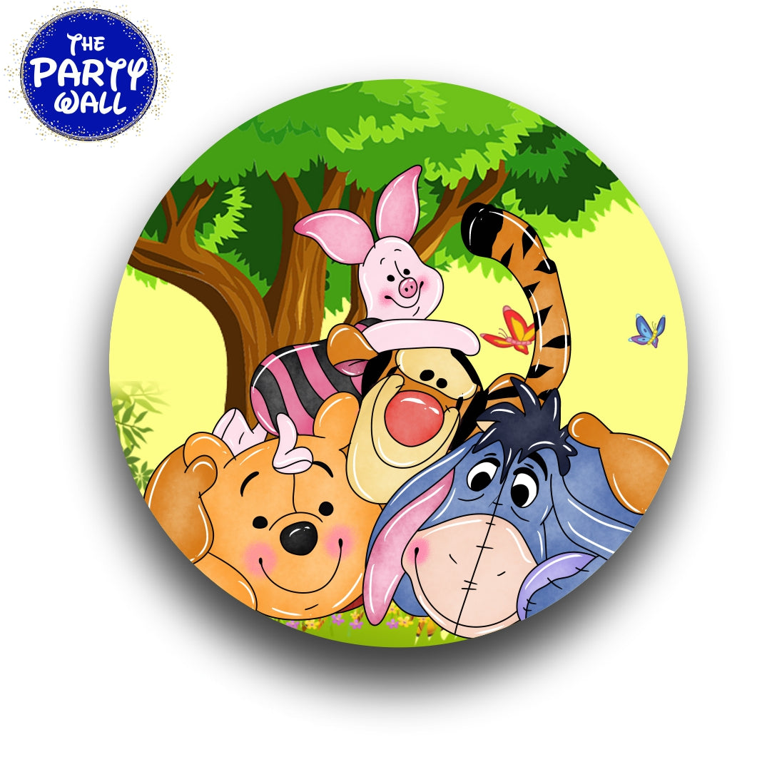 Winnie Pooh - Funda para mampara circular