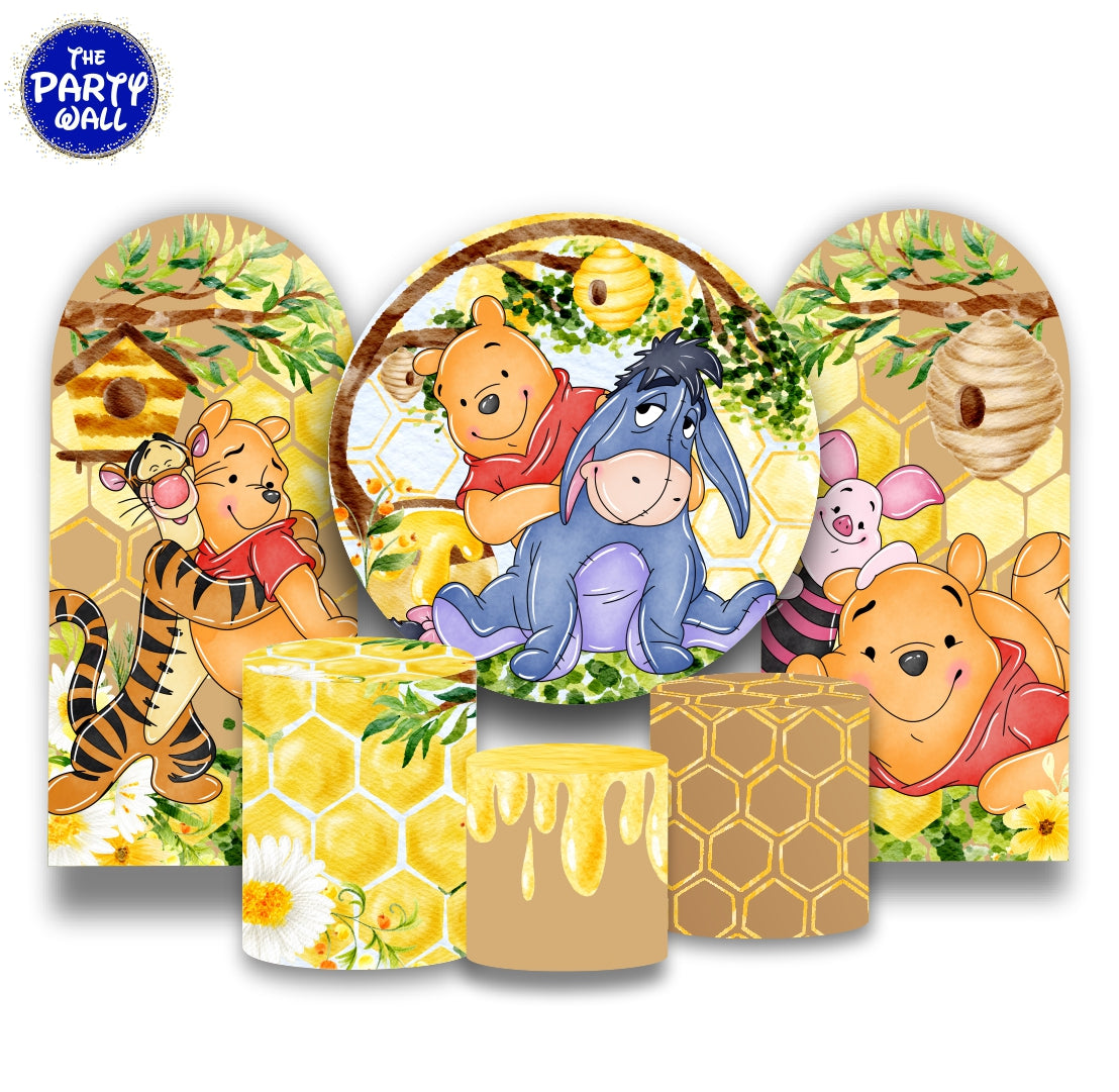 Winnie Pooh - Fundas para set + 2 complementos